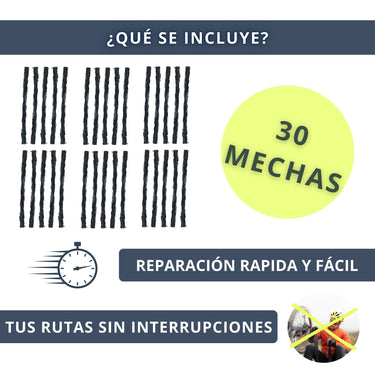 IBRIQO® 30 Mechas de Recambio 1,5x50mm MTB y ROAD